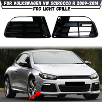 Car Front Bumper Fog Light Lower Grille Cover For Volkswagen VW Scirocco R 2009 2010 2011 2012 2013 2014 Car Accessories