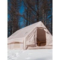 PAKICETUS Inflatable Air Tent 4-6 Person Family Tunnel Cabin Pop Up Tent UPF50+ Mesh Windows Ventilated Quick Setup All Season Luxury Camping Tent With Electric Pump For Hiking Outdoor Festival