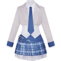 Shining Project Girl Group Cosplay Costume | K-Pop Stage Outfit & Japanese JK Uniform, Anime Role Play Costume for Performance