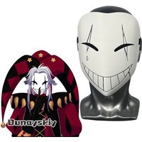 Anime Game The Freak Circus Cosplay Costume 16.5*20cm Pierrot Horror Clown 3D Polylactic Acid Mask Props Halloween Disguise