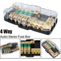 Distribution Fuses Box Block Multi-functional LED Car Audio Stereo Fuse Holder for Power Splitting 12V-24V For Car RV Camper