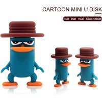 Cute Cartoon tree Man Flash drive 64GB 32GB Platypus Pen Drive 2.0 Memory Stick 4GB 8GB 16GB 32GB U Disk