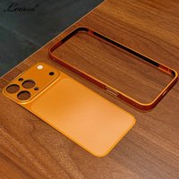 Metal Alloy Frame Backplane Slim Case for iPhone 16 15 14 13 12 Pro Max Instantly Change Upgrade 17Pro/17 Pro Max Matte Cover