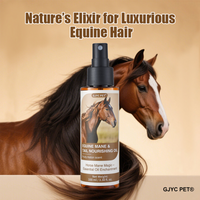 Horse Hair Care Oil 100ml - Mane Shine Essential Oil with Plant Ingredients Nourishing Coat Treatment Easy Carry for All Breeds