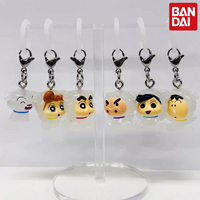 Bandai Crayon Shin Chan Gashapon Vol3 Charms Shiro Himawari Kazama Bo Chan Masao Collectible Keychain Bag Bottle Hanging Pendant