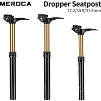 AliExpress MEROCA Bicycle Seat Post 27.2mm/30.9mm/31.6mm Manual Lifting Adjustment Aluminum Alloy Mountain Bike Seatpost