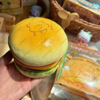 Hamburger Slow Rising Squishy Toy Cartoon Burger Fidget Toys Stress Relief ASMR Sensory Toy for Kids and Adults Stocking Stuffer