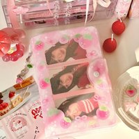 Kawaii Korean A6 Binder Kpop Idol Photocard Collect Holder Album Cute Storage Organizer for Photo, Memo, and Trading Cards