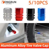 AliExpress pinmoap YONGRUN 5/10PCS Aluminum Alloy Car Tire Valve Cap Tire Wheel Rim Stem Cover Dustproof And Waterproof Tire Cap Motorcycle Bicycle