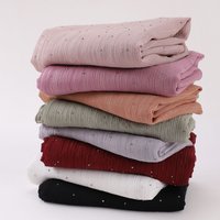 2026 Spring Rhinestone Chiffon Hijab Scarf Women Sliver Wire Muslim Ramadan Headscarf High Quality Fashion Shawl Versatile