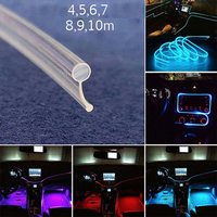 2.5/3mm Car Interior Ambient Fiber Optic Wire Strip Light Guide kit Accessories Extension for Neon Decorative Lamp