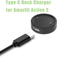 Type C Dock Charger for Amazfit Active 2 Replacement Magnetic Charger Base Active2 A2437 Smart Watch Accessories (No Cable)