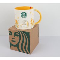 Starbucks Classic Relief Little Yellow Horse Cup, Detailed Embossed Horse, Multi-purpose Mug for Home Daily Use