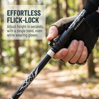 130cm Outdoor Foldable Telescopic Trekking Poles Portable Section Walking Sticks Elderly Hiking Poles for Nordic Camping Travel