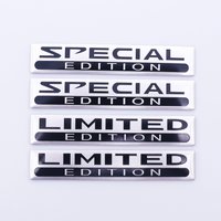 Autocollant de coffre de voiture en aluminium, insigne d'emblème, décalcomanies de moto, décoration de réglage de voiture, édition spéciale et limitée, 50 pièces