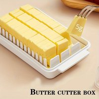 1pc Sealed Butter & Cheese Storage Box with Lid Oven Safe, Easy to Use Kitchen Organizer for Freshness.food storage container