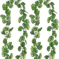 2 PCS 70.86 Inch Fake Artificial Palm Leaf Vine - Outdoor Hanging Fake Plant Ivy, Used For Garden Porch Terrace Courtyard Decor