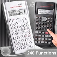 240 Functions Engineering Scientific Calculator 2-Line Multifunction Function Calculator Standard Desk Accessories