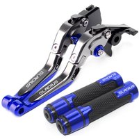 For SV650 SFV650 GLADIUS SV 650 DL650/V-STROM/XT 2009-2015 Motorcycle Folding Brake Clutch Levers Handbar End Grips