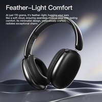 Wireless Headphones Over-Ear Bluetooth Adjustable 20 Hours of Listening Time Volume Control Fitting in Gaming/Running/Sports