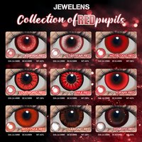 JeweLens Red Color Contact Korean Big Eyes Lens Vampire Cosplay Contacts New Arrive Makeup High Quality Fast Shipping