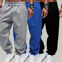 Man Autumn Fleece Sportpants Drawstring Casual Long Pants Comfortable Street Britches Fashion Pocket Pant Loose Basic Sweatpants