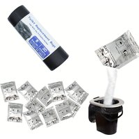 20pcs,Portable Toilet Gel Packs, Camping Toilet Bags, Deodorant & Non-Toxic Absorbent Gel for Outdoor Hiking Travel Potty Bags