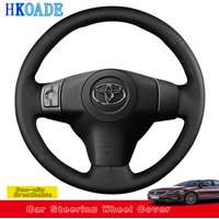 Customize DIY Microfiber Leather Car Steering Wheel Cover For Toyota Yaris Vios RAV4 2006-2009 Scion XB 2008 Car Interior