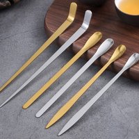New Stainless Steel Tea Sticks Japanese Traditional Leaf Tea Scoops Matcha Scoop Tea Ceremony Kitchen Tool Teaware