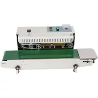 Continuous Sealing Machine Temperature Control, Automatic Horizontal Band Sealer 110V, Bag Sealer Machine
