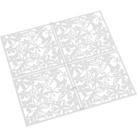 12 Pieces Hollow Flowers Partition Wall Room Dividers Hanging Panel Partitions Screen, Hanging Room Dividers for Bedrooms, Dining Rooms, Living Rooms, Hallways