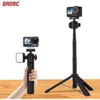 BRDRC Magnetic Tripod for DJI Action 6/Nano/5 Pro /Osmo 360 Selfie Stick Wiht 360°Ball Head Cold Shoe Camera Accessories