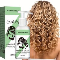 Curly Styling Gel Curling Cream - Define, Moisturize & Hydrate Curls for Bouncy, Shiny Hairstyles with Keratin & Biotin