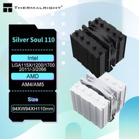 Thermalright SS110 White/Black Silver Soul CPU cooler 110mm 5 HeatPipe tower radiator For Intel LGA115X 1700 1200 2011 AM4 AM5