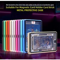 Aluminum Alloy Card Display Case Storage Protector Metal Frame Box for 35PT/130PT forpsaTrading Card Brick Holder Sports Game