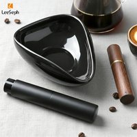 Leeseph Coffee Bean Dosing Cup, Spray Bottle, Coffee Stirrer Set, Ceramic Dosing Vessel Tray Kit, Coffee Lover Gift
