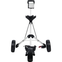 Golf cart, 3-wheeled golf cart, with foot brake device, foldable, ball seat bracket, scoreboard, scorekeeper and ball bracket