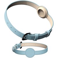 For Apple Airtag Protective Tracker Waterproof Pet Dog Anti-lost Positioning Silicone PU Collar Anti-lost Pet Cat Dog Collar