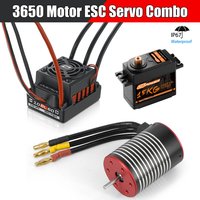 Hobbywing QuicRun WP-10BL60 ESC 3650 Series Brushless Waterproof Motor 15kg Digital Servo Combo for 1/10 1/12 RC Car Wltoys