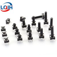 20PCS Tact Push Button Switch 12V Copper 4PIN DIP Micro Switch 6X6X4.3 5 5 5.5 6 7 8 9 10 11 12 13 15MM TV Toys home use Button