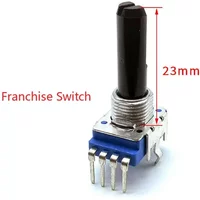 15PCS RK11 Potentiometer B103 B10K With Midpoint, Single 4-pin, Half-axis 23mm Mixer