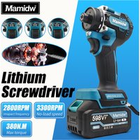Bürstenloser Schlagschrauber für Makita 18V Akku, 380N.m Max. Drehmoment, Variable Geschwindigkeit, LED-Licht, Professioneller DIY-Einsatz, Für Bau und Heimreparatur