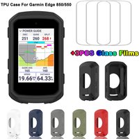 AliExpress Arvin For Garmin Edge 850 550 Protective Case Cover + 2PCS Glass Films Bike Bicycle GPS Silicone Shell Protector Edge540 Edge840