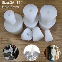 3#-11# Solides Silicone Stopper Airlock Stopper With Hole Laboratory Stopper usedes to valve Fermentation Secondary Wine Bottles
