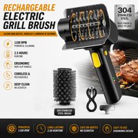 Hippcron Electric BBQ GrillCleaning Brush Stainless Steel Brush Grill Accessories Clean Tool 2000mAh 3.7V TypeC Charging