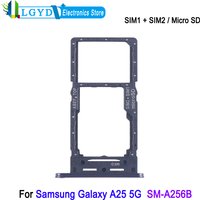 Dual SIM Card Tray For Samsung Galaxy A25 5G SM-A256B Phone SIM1 + SIM2 / Micro SD Card Tray Replacement Part