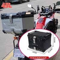 45L Universal Motorcycle Tail Box Aluminum Alloy Top Rear Luggage Tool Cases Motorcycle Accessories 사이드박스