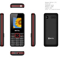 MKTEL Boom2 Feature Phone 1.77''Display 1800mAh Battery Dual card dual standby Multimedia : MP3/MP4/FM Radio/Bluetooth/GPRS 3.5