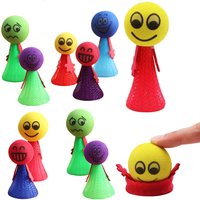 12Pcs Fun Bouncing Doll Kids Party Goodies Toys for Children Birthday Gifts Stress relieving toys School Reward Souvenir JXB