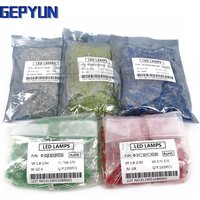 1000pcs Red Green Yellow White Blue 3mm led light emitting Transparent Round 3mm LED bulbs emitting diode new Gepyun